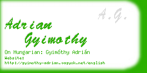 adrian gyimothy business card